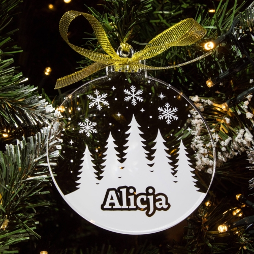 Bombka z imieniem na choinkę – personalizowana ozdoba świąteczna