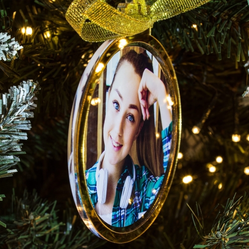 Bombka choinkowa z Twoim zdjęciem – personalizowana ozdoba świąteczna