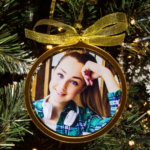 Bombka choinkowa z Twoim zdjęciem – personalizowana ozdoba świąteczna