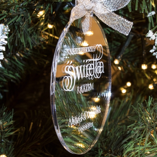 Bombka na pierwsze wspólne święta – pamiątka z imionami i datą