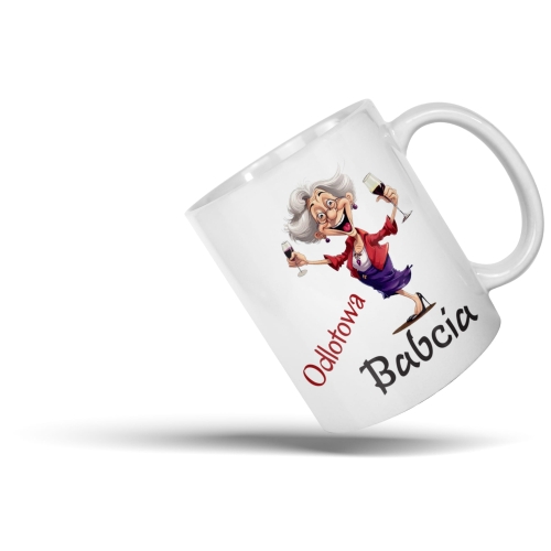 Kubek Dzien Babci i poduszka zestaw prezentowy 21 stycznia