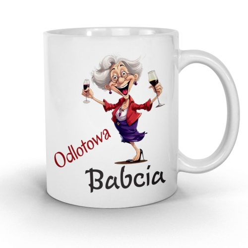 Kubek Dzien Babci i poduszka zestaw prezentowy 21 stycznia