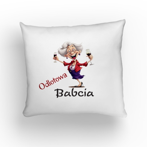 Kubek Dzien Babci i poduszka zestaw prezentowy 21 stycznia