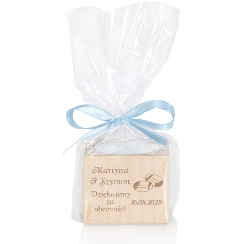 Świecznik PODZIĘKOWANIA DLA GOŚCI na ślub wesele grawer