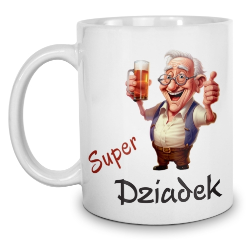 Kubek Dzien Dziadka i poduszka zestaw prezentowy 22 stycznia