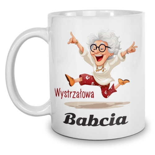 Kubek dzien babci z poduszka cieply prezent na Dzien Babci