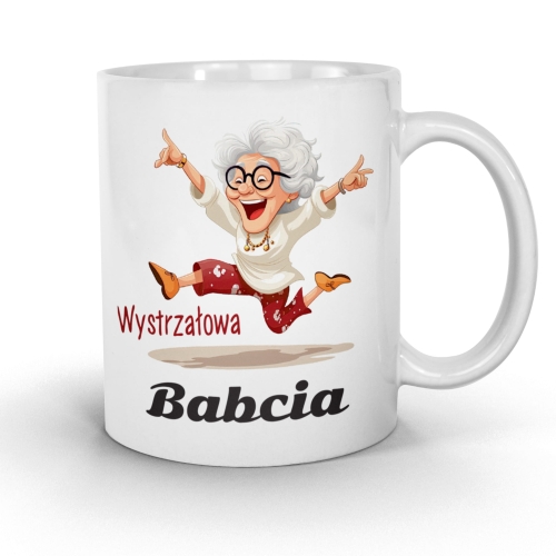 Kubek dzien babci z poduszka cieply prezent na Dzien Babci