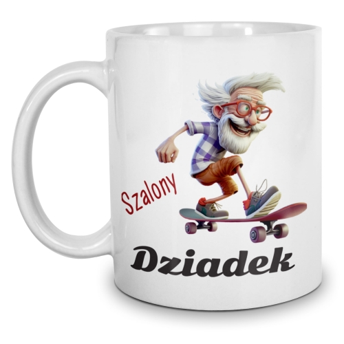 Kubek na dzien dziadka z poduszka klasyczny zestaw