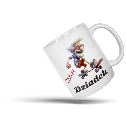 Kubek na dzien dziadka z poduszka klasyczny zestaw