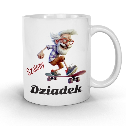 Kubek na dzien dziadka z poduszka klasyczny zestaw