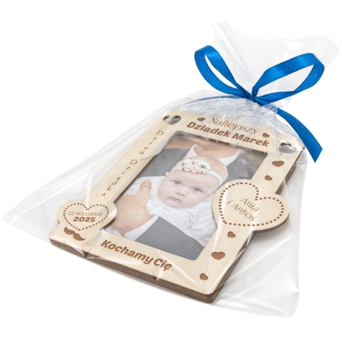 ORYGINALNY PREZENT DLA DZIADKA ramka na zdjęcia z dedykacją grawer