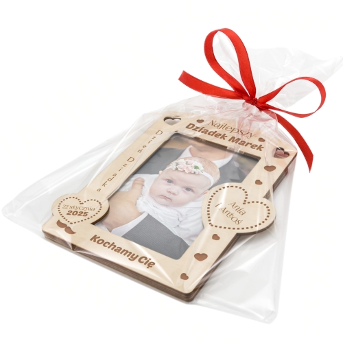 ORYGINALNY PREZENT DLA DZIADKA ramka na zdjęcia z dedykacją grawer