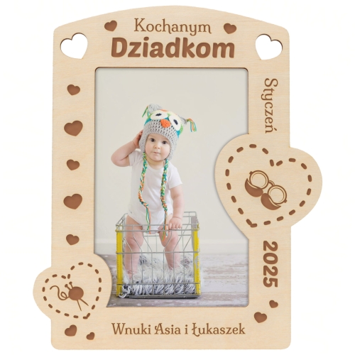 RAMKA NA ZDJĘCIA Z DEDYKACJĄ oryginalny upominek dla Dziadków