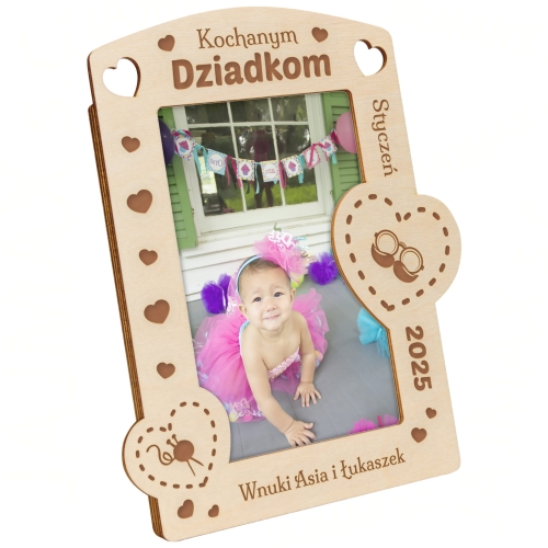 RAMKA NA ZDJĘCIA Z DEDYKACJĄ oryginalny upominek dla Dziadków