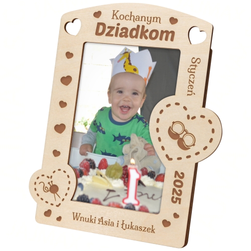 RAMKA NA ZDJĘCIA Z DEDYKACJĄ oryginalny upominek dla Dziadków