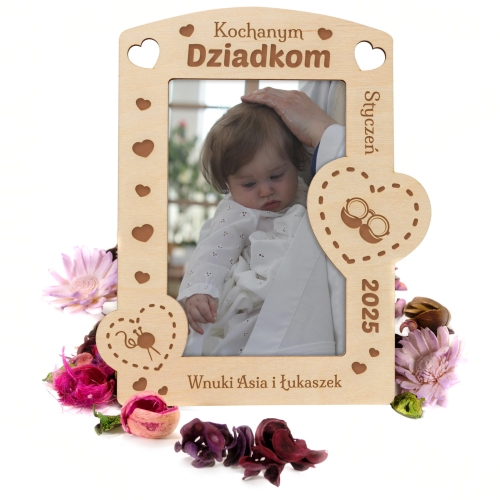 RAMKA NA ZDJĘCIA Z DEDYKACJĄ oryginalny upominek dla Dziadków