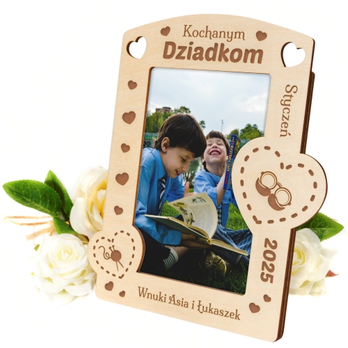 RAMKA NA ZDJĘCIA Z DEDYKACJĄ oryginalny upominek dla Dziadków
