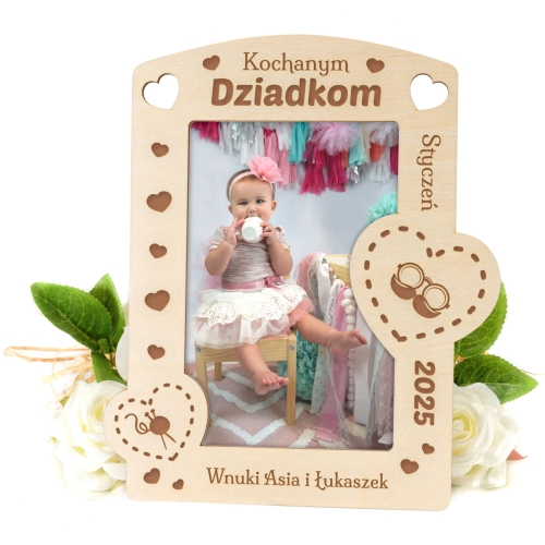 RAMKA NA ZDJĘCIA Z DEDYKACJĄ oryginalny upominek dla Dziadków