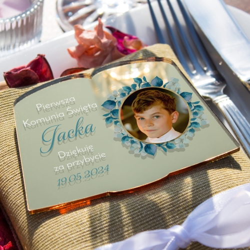 magnes złota księga zdjęcie PODZIĘKOWANIE DLA GOŚCI KOMUNIA 