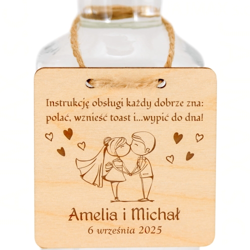 ZAWIESZKA ŚLUBNA kwadrat wesele ślub grawer