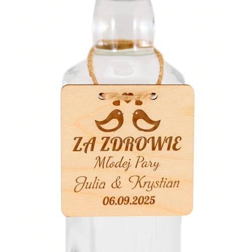 ZAWIESZKA ŚLUBNA kwadrat wesele ślub grawer