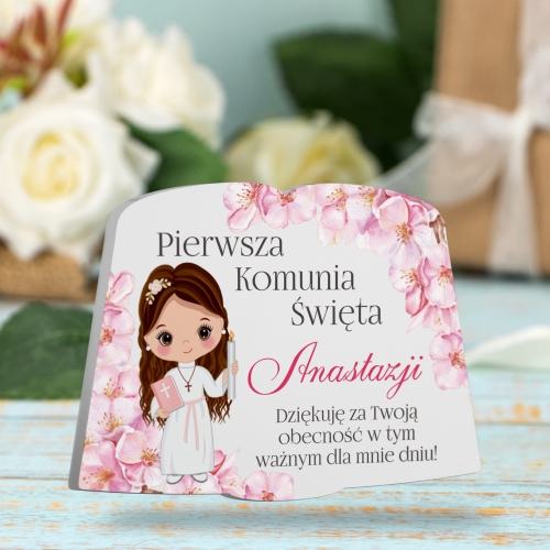 MAGNESY KOMUNIA prezenty dla gości komunijnych księga nadruk