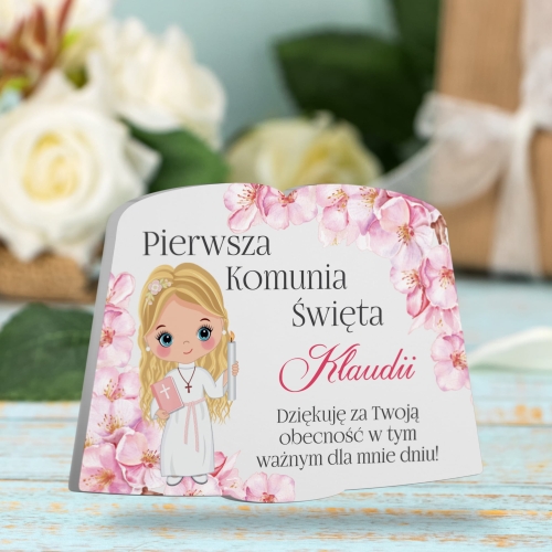 prezenty dla gości komunijnych księga magnes Komunia