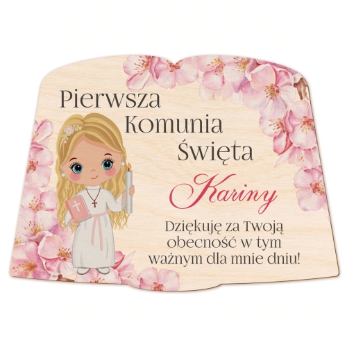 Podziękowania na komunię świętą imię dziecka podziękowanie