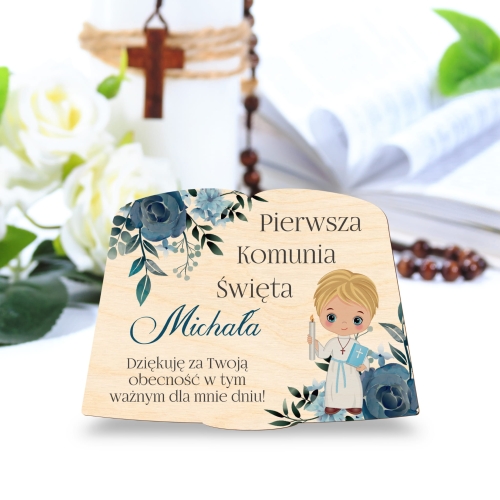 Podziękowania dla gości komunia święta personalizowane
