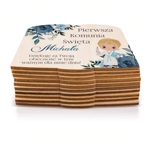 Podziękowania dla gości komunia święta personalizowane