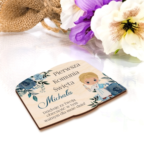 Podziękowania dla gości komunia święta personalizowane
