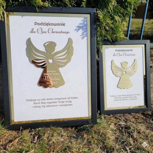 Obrazek z dedykacją wyjątkowe podziękowanie dla dziadków na komunie