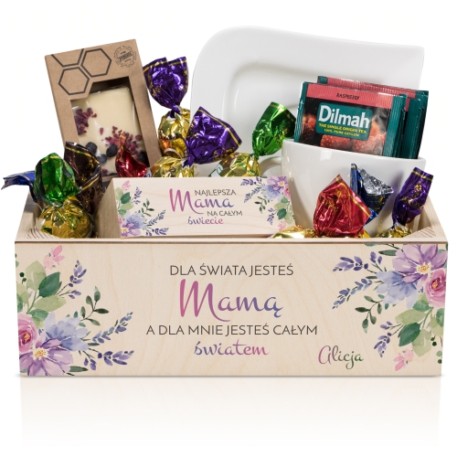 KOSZ UPOMINKOWY DLA MAMY pomysł na prezent na Dzień Matki