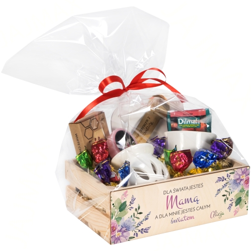 KOSZ PREZENTOWY oryginalny zestaw dla mamy na Dzień Mamy
