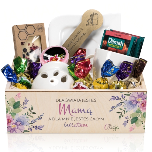 KOSZ PREZENTOWY oryginalny zestaw dla mamy na Dzień Mamy