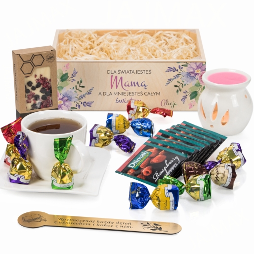 KOSZ PREZENTOWY oryginalny zestaw dla mamy na Dzień Mamy