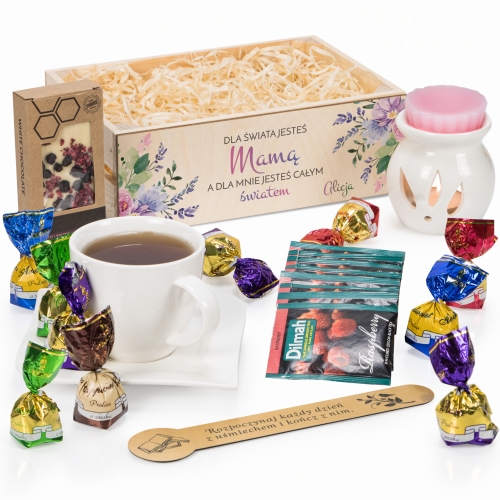 KOSZ PREZENTOWY oryginalny zestaw dla mamy na Dzień Mamy