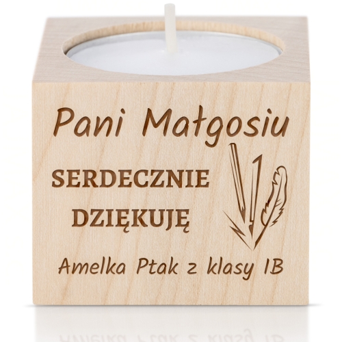 Upominek dla wychowawcy nauczyciela z grawerem