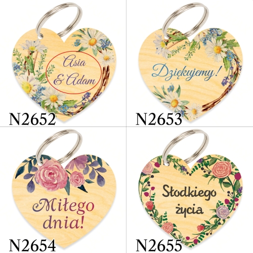 BRELOK podziękowanie dla gości ślub wesele nadruk