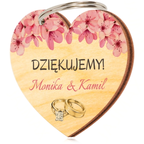ZESTAW BRELOK CUKIERKI podziękowanie dla gości na ślub wesele