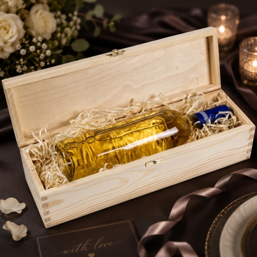 Prezent na Ślub Skrzynka na Wino z Personalizacją