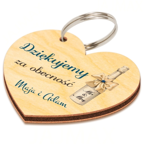 ZESTAW BRELOK CUKIERKI podziękowanie dla gości na ślub wesele
