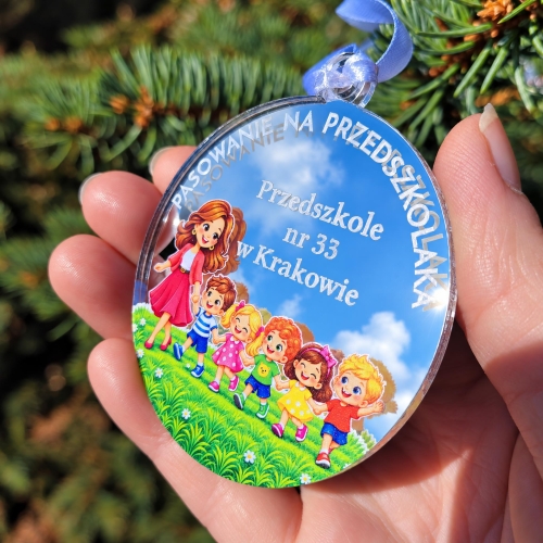 Medal na Pasowanie Przedszkolaka z Nazwą Przedszkola