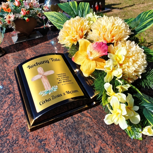 Donica Księga na Grób Personalizowana z Dedykacją dla Bliskich