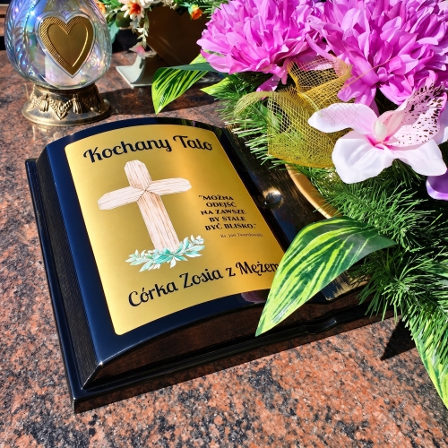 Donica Księga na Grób Personalizowana z Dedykacją dla Bliskich