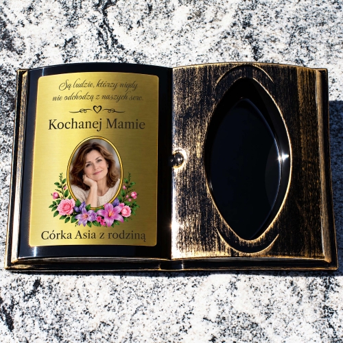 Personalizowana Księga na Grób ze Zdjęciem i Dedykacją
