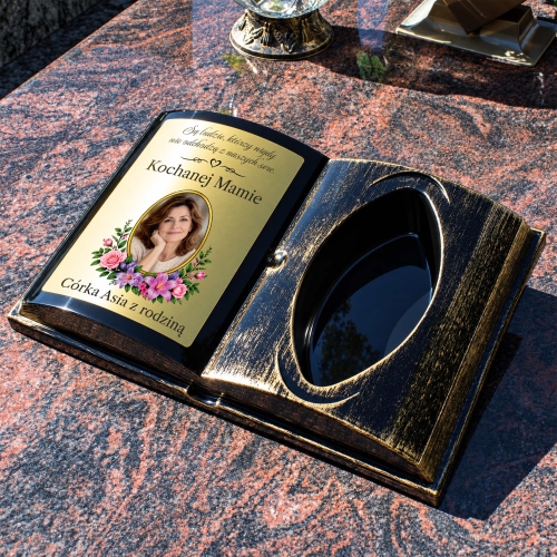 Personalizowana Księga na Grób ze Zdjęciem i Dedykacją