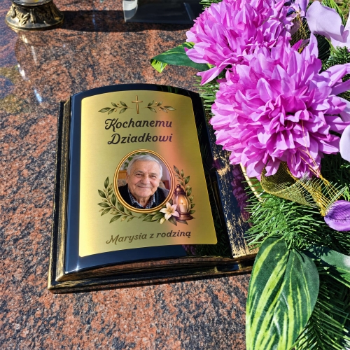 Księga na Grób ze Zdjęciem i Własnym Tekstem Personalizowana