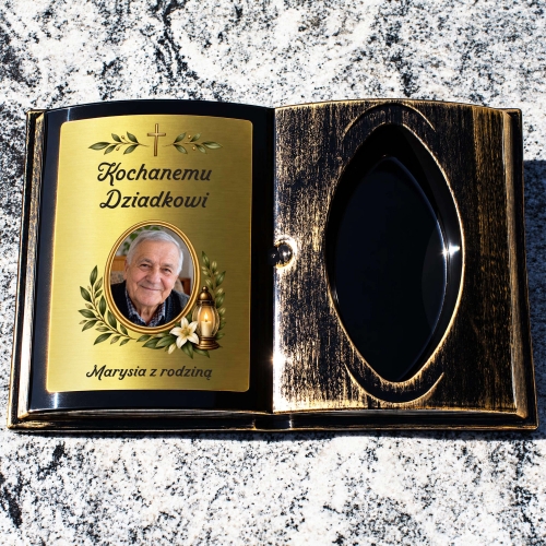 Księga na Grób ze Zdjęciem i Własnym Tekstem Personalizowana