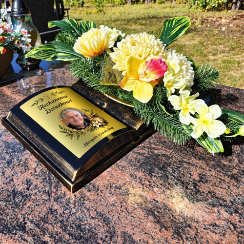 Księga na Grób ze Zdjęciem i Własnym Tekstem Personalizowana